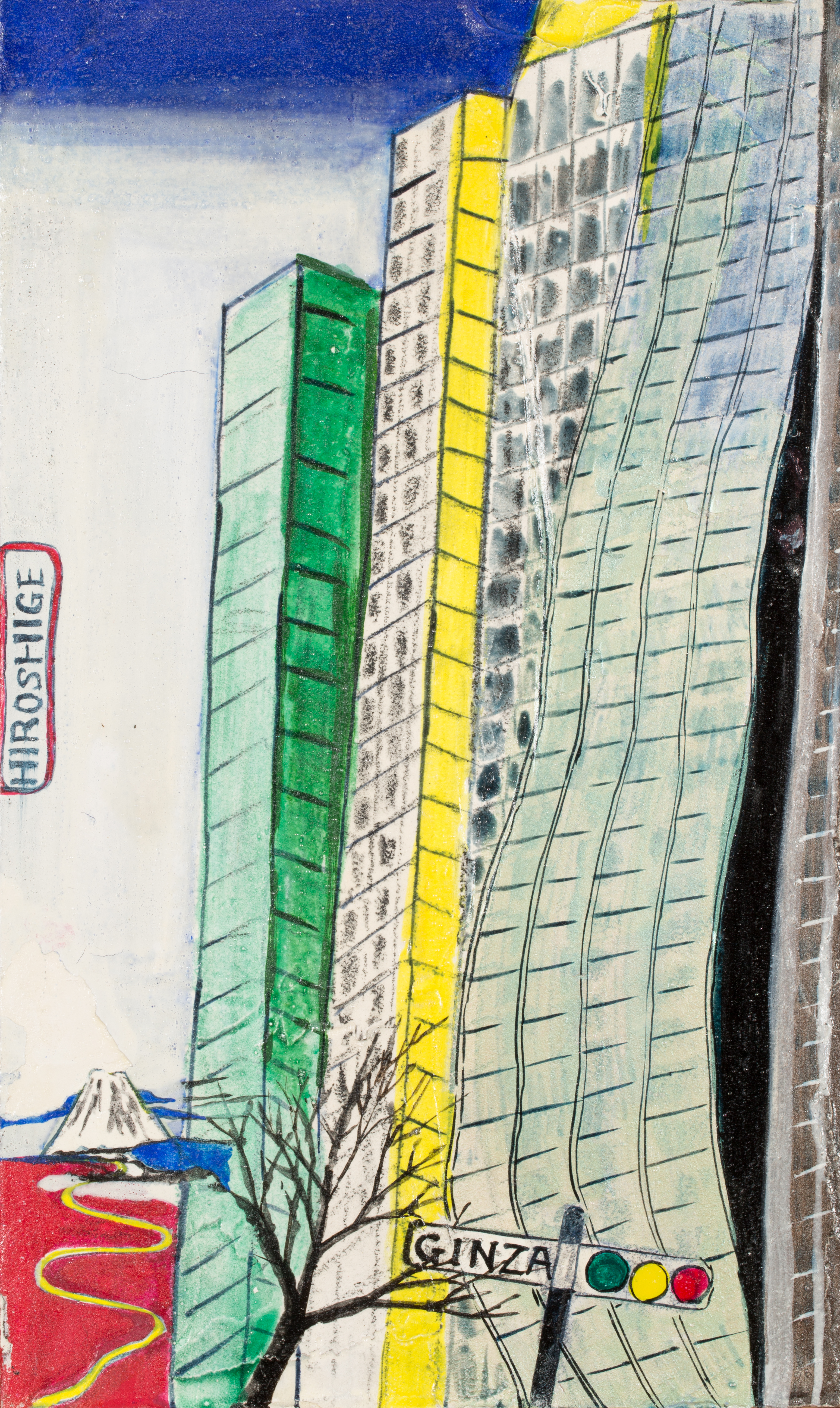  Hiroshige Ginza(Surugacho)  赤富士　＃81